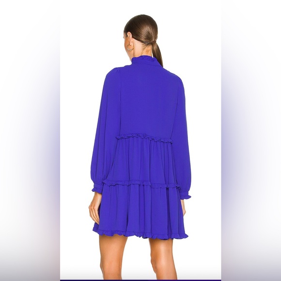 Amanda Uprichard Hestia Dress in Nu Blue, Size Medium - Picture 3 of 7